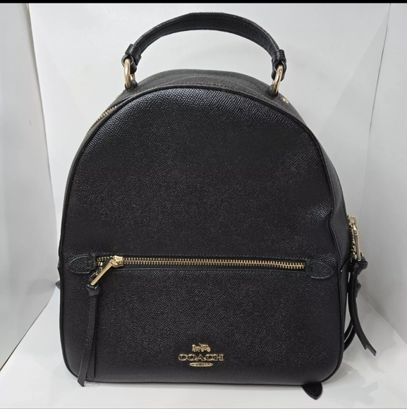 Coach Handbags - COACH Black Pebble Textured Leather Backpack F76624.